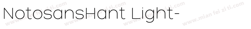 NotosansHant Light字体转换